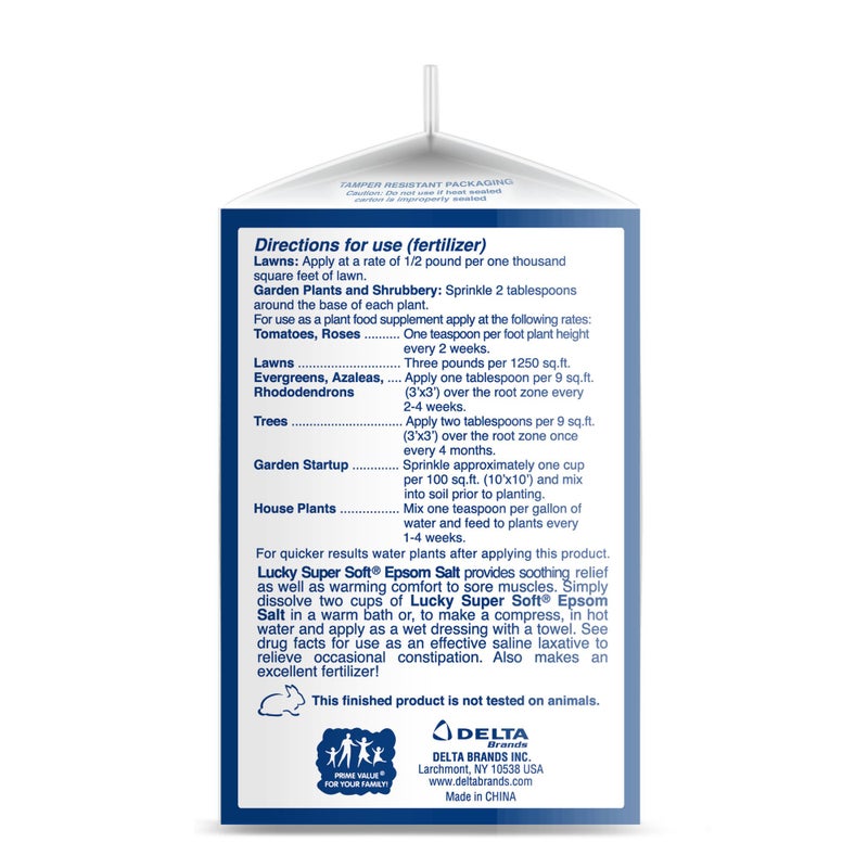 Lucky Super Soft Magnesium Sulfate U.S.P. Epsom Salt, 16 Ounce - Image 2